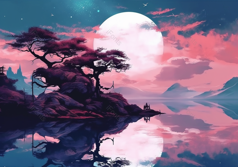 手绘中国风小清新水彩风格山水风景插画,插画/手绘图,插画/手绘图库,插画/手绘图下载,插画/手绘